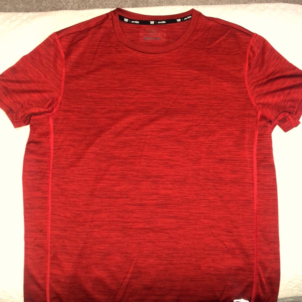 DryTEK SIZE L Men’s Red athletic TEE shirt